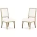 Coventry White Upholstered Side Chair Set of 2
