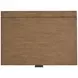 Callisto Bourbon Brown 2 Drawer Nightstand with USB Charging