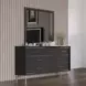 Ava Ebony Square Dresser Mirror
