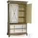 Sanctuary Silver Greige With Amber Glaze Armoire