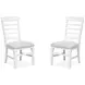 Harborwick White Upholstered Side Chair Set of 2