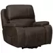 Brookings Brown Power Lift Recliner with Heat and Massage
