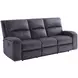 Lovell Gray Power Reclining 87" Sofa with USB Charging