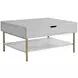 Whitman White And Champagne Rectangular Lift Top Cocktail Table