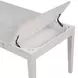 Echo White 66" Rectangular Drawer Dining Table