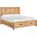 Laramie Honey Wheat California King Storage Panel Bed