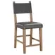 Aubrey Brown and Gray Counter Height Chair Set of 2