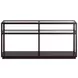 Glaze Cola Rectangular Glass Top Console Table