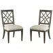 Savona Versaille Painted Upholstered Genieve Side Chair Set of 2