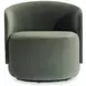 Crosby Green Upholstered Swivel Accent Chair