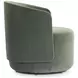 Crosby Green Upholstered Swivel Accent Chair