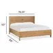 Brookstone Rustic Caramel King Panel Bed