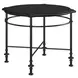 Atrium Black Round Granite Top Chairside Table