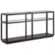 Glaze Cola Rectangular Glass Top Console Table