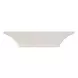 Oakmere White and Aged Pewter Demilune Quartz Top Console Table