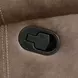 Nashville Brown Manual Reclining 88" Sofa with Drop-Down Console and USB Charging