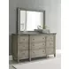 Savona Versaille Painted 9 Drawer Stockholm Dresser with Rectangular Regent Mirror