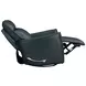 Rovelle Abby Navy Leather Manual Swivel Glider Recliner
