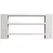 Stratum Mist 67" Console Table with 2 Shelves
