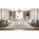 La Marisia Tranquil and Creamy Pearl Chenille 91" Sofa