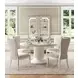 La Marisia Creamy Pearl and Tranquil Dining Side Chair