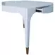 Lacey Light Blue Square Game Table with 2 Drawers