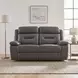 Laconia Dark Gray Double 63" Power Reclining Loveseat