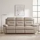 Laconia Latte Double 87" Reclining Sofa