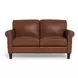 Lachlan Pecan Leather Living Room Set