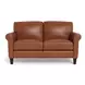 Lachlan Nutmeg Leather Living Room Set