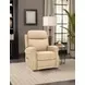 Lance Sorrento Sand Leather Power Lift Recliner with Power Lumbar and USB Charging