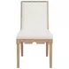 Lanister Cerused Oak Performance Fabric Dining Chair