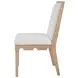 Lanister Cerused Oak Performance Fabric Dining Chair