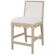 Lanister Brown and Cream Performance Fabric Counter Height Stool