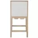 Lanister Brown and Cream Performance Fabric Counter Height Stool