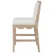 Lanister Brown and Cream Performance Fabric Counter Height Stool