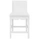 Lanister Matte White Performance Fabric Counter Height Stool