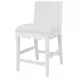 Lanister Matte White Performance Fabric Counter Height Stool