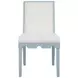 Lanister Matte Light Blue Performance Fabric Dining Chair