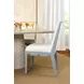 Lanister Matte Light Blue Performance Fabric Dining Chair