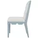 Lanister Matte Light Blue Performance Fabric Dining Chair