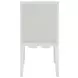 Lanister Matte White Lacquer Performance Fabric Dining Chair