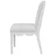 Lanister Matte White Lacquer Performance Fabric Dining Chair