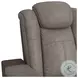 Niven Grey And Brown Power Reclining Loveseat with Adjustable Headrest
