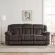 Laurelton Chocolate 90" Double Reclining Sofa