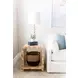 Putnam Brown Square Side Table with 1 Shelf