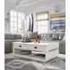 Sunset Cove Moonlight Pearl and Brown Rectangular Cocktail Table