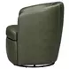 Valdoro Lyric Sage Leather Upholstered Swivel Club Chair