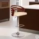 Adele Cream Swivel Adjustable Bar Stool