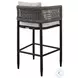 Alegria Black Outdoor Rectangular Counter Height Dining Room Set